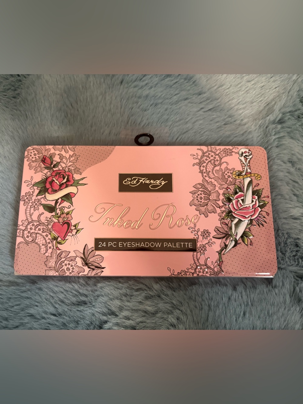 Ed Hardy Nude Rose Eyeshadow Palette - Pink and Gold Accents